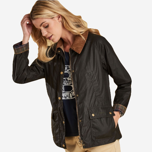 barbour lightweight acorn wax jacket