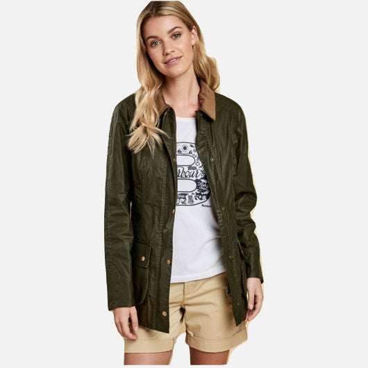 barbour beadnell hood olive