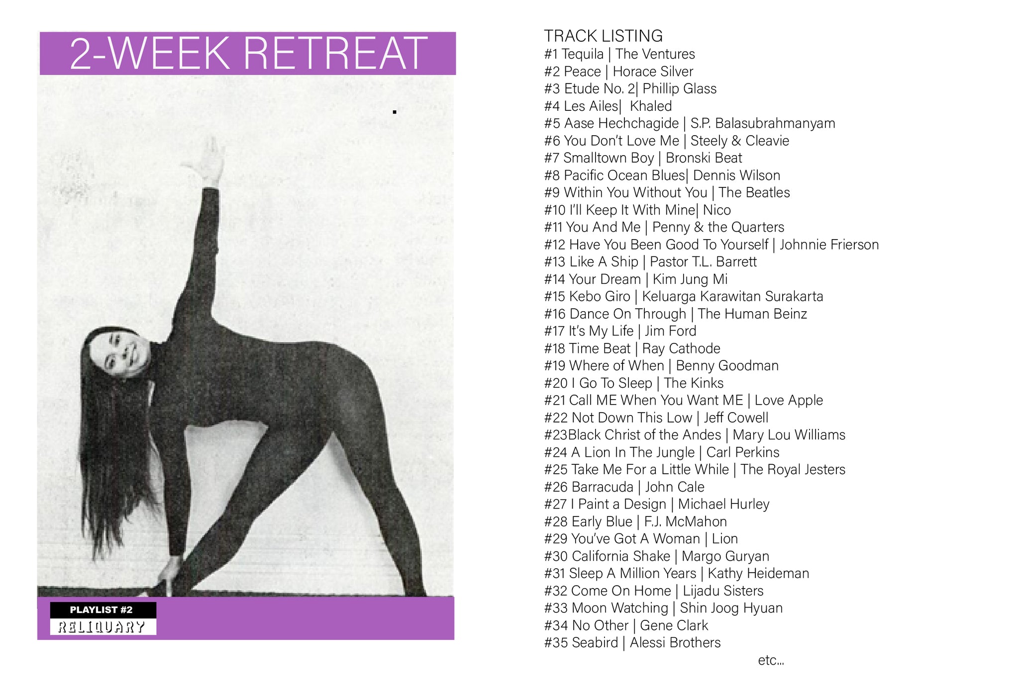 Reliquary Playlist #2 | 2-Week Retreat