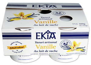 Ekia, yaourt vanille au lait de vache