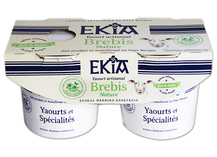 Ekia, yaourt nature au lait de brebis