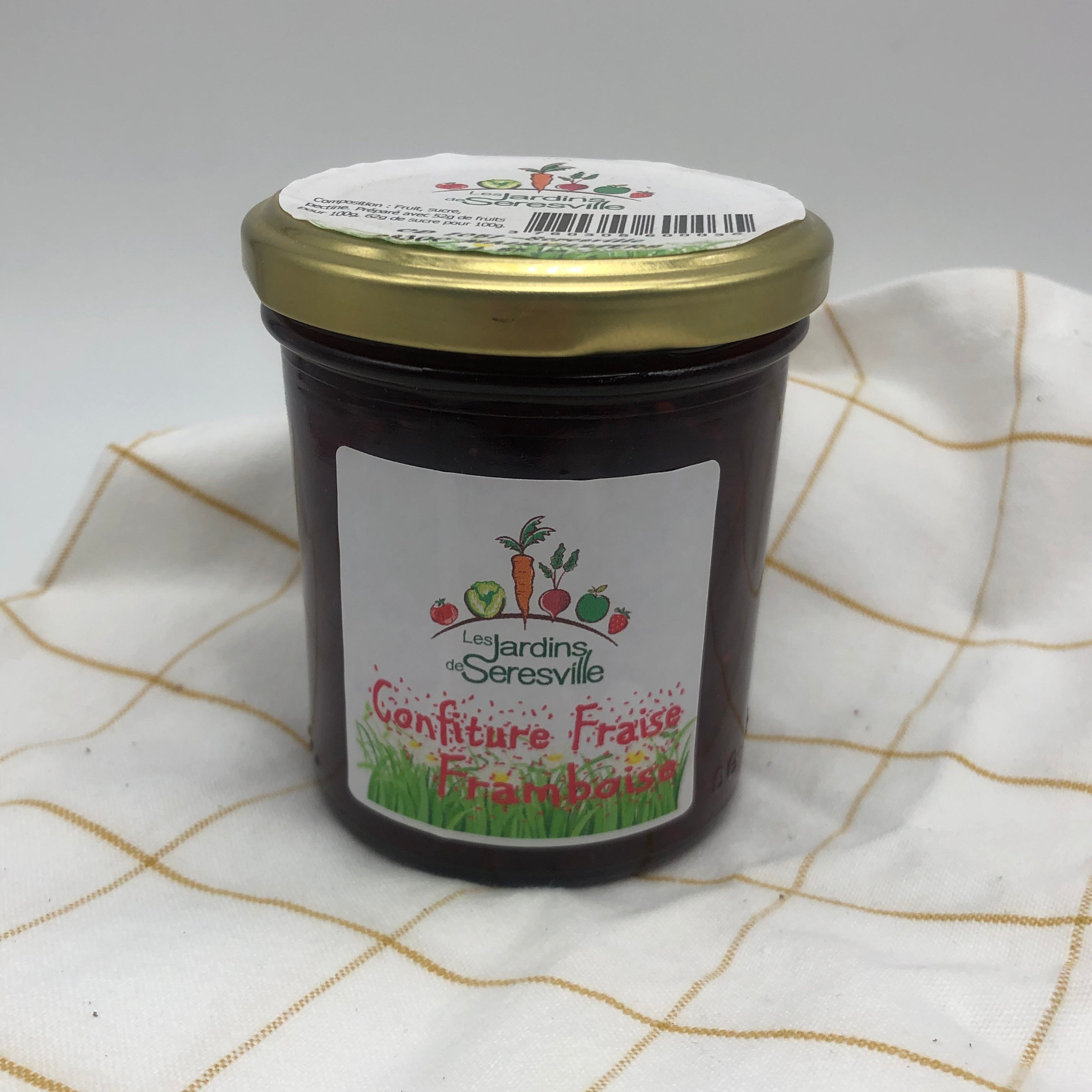 Confiture fraise framboise groseille