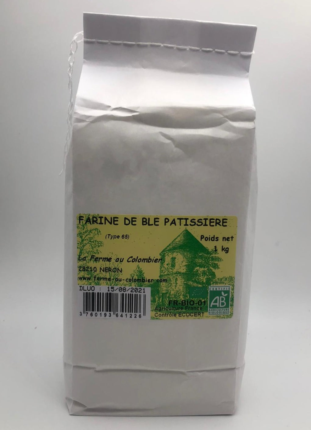 Farine de blé pâtissière Bio T65
