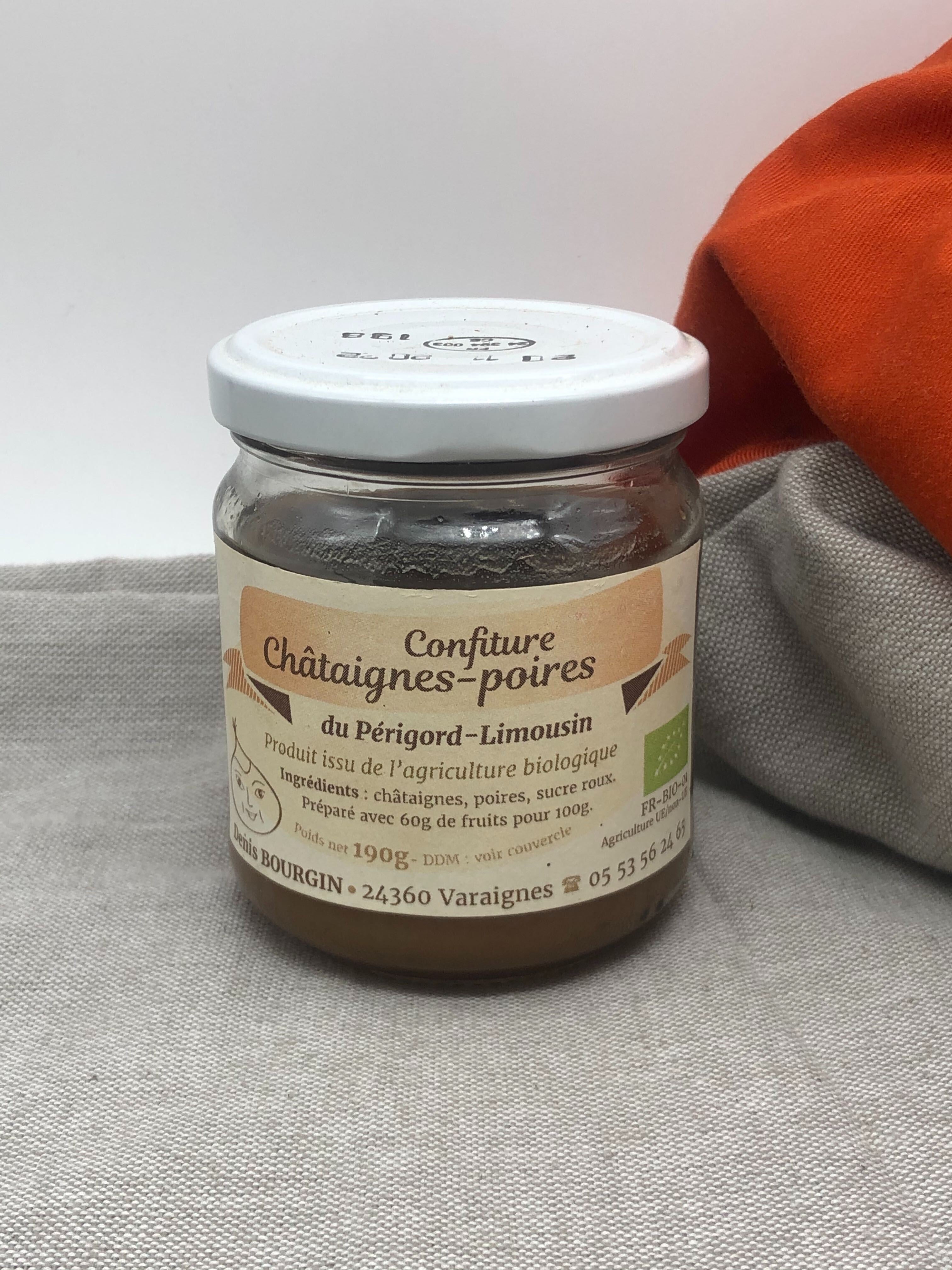 Confiture châtaignes poires Bio