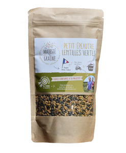 Mélange petit épeautre/lentilles vertes - 350 gr