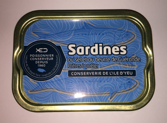 Sardines au beurre et sel de Guérande
