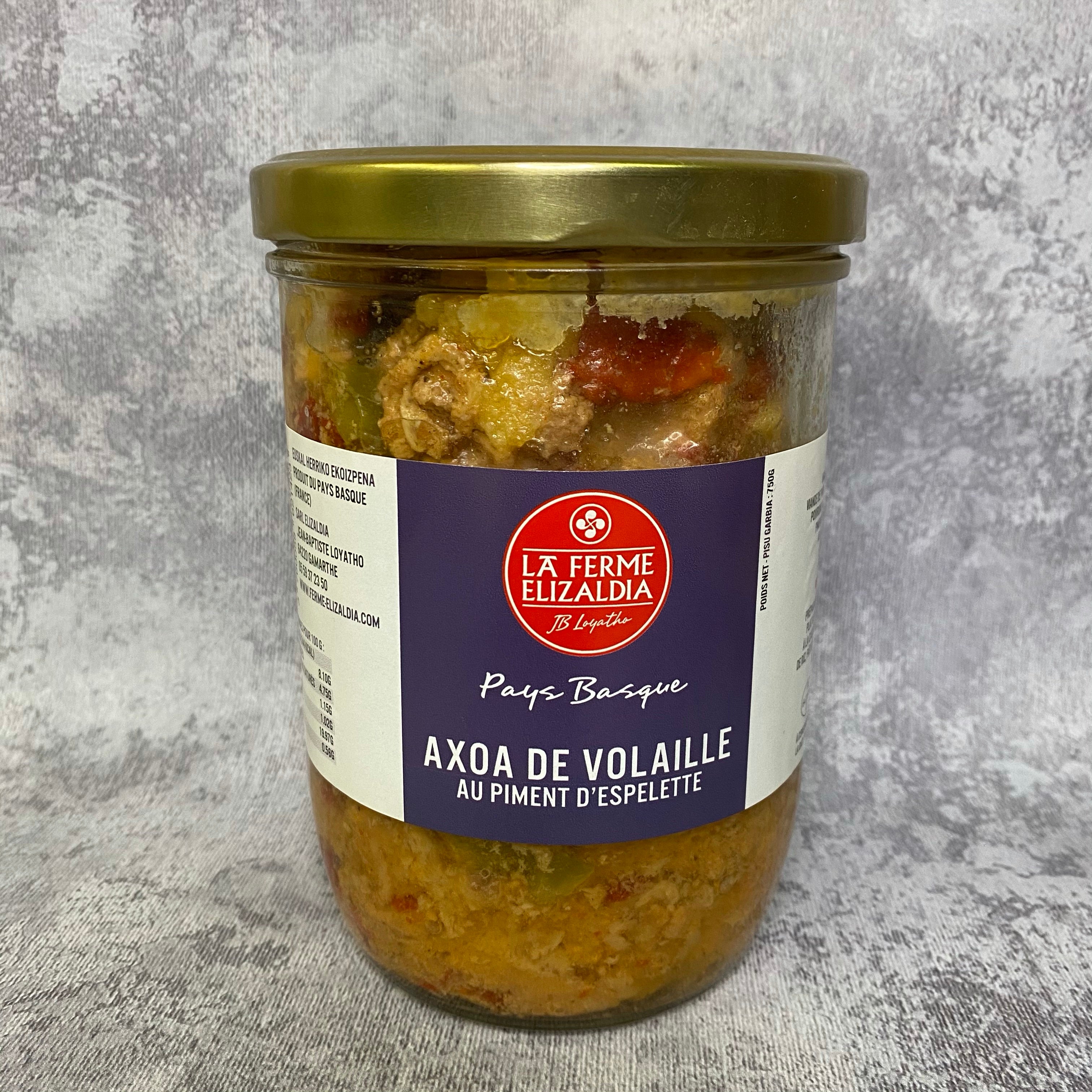 Axoa de volaille au piment d'espelette