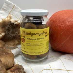 Châtaignes pelées au feu BIO