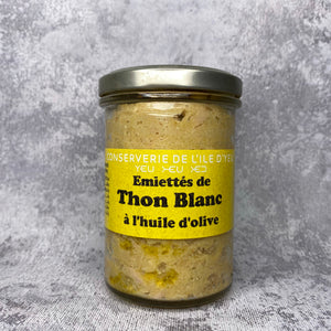 Emiettés de thon blanc à l'huile d'olive
