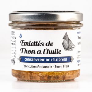 Emiettés de thon blanc à l'huile d'olive