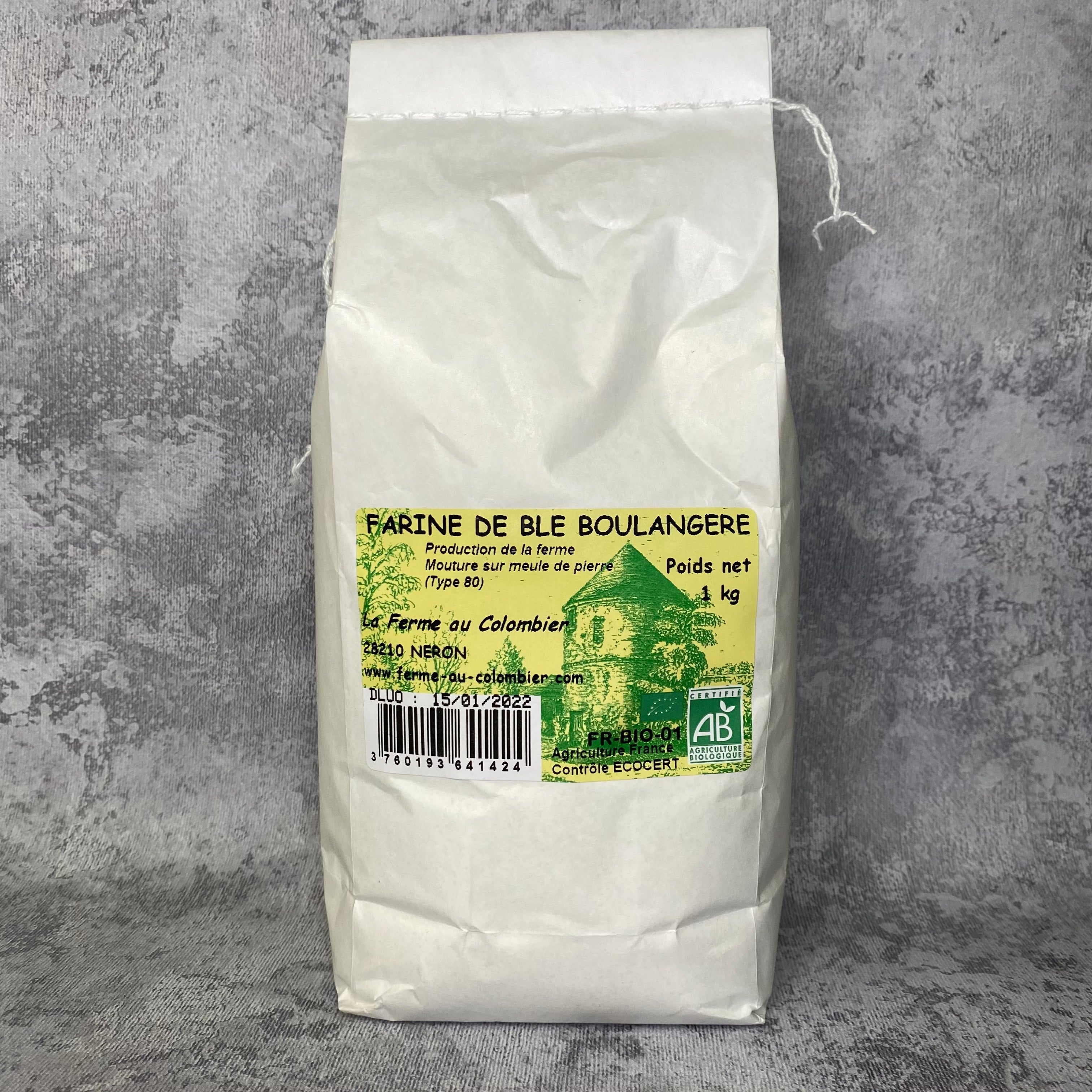 Farine de blé boulangère Bio T80