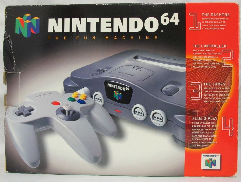 nintendo 64 console box