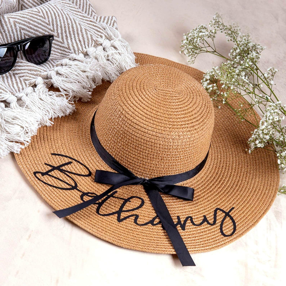 custom embroidered floppy hat