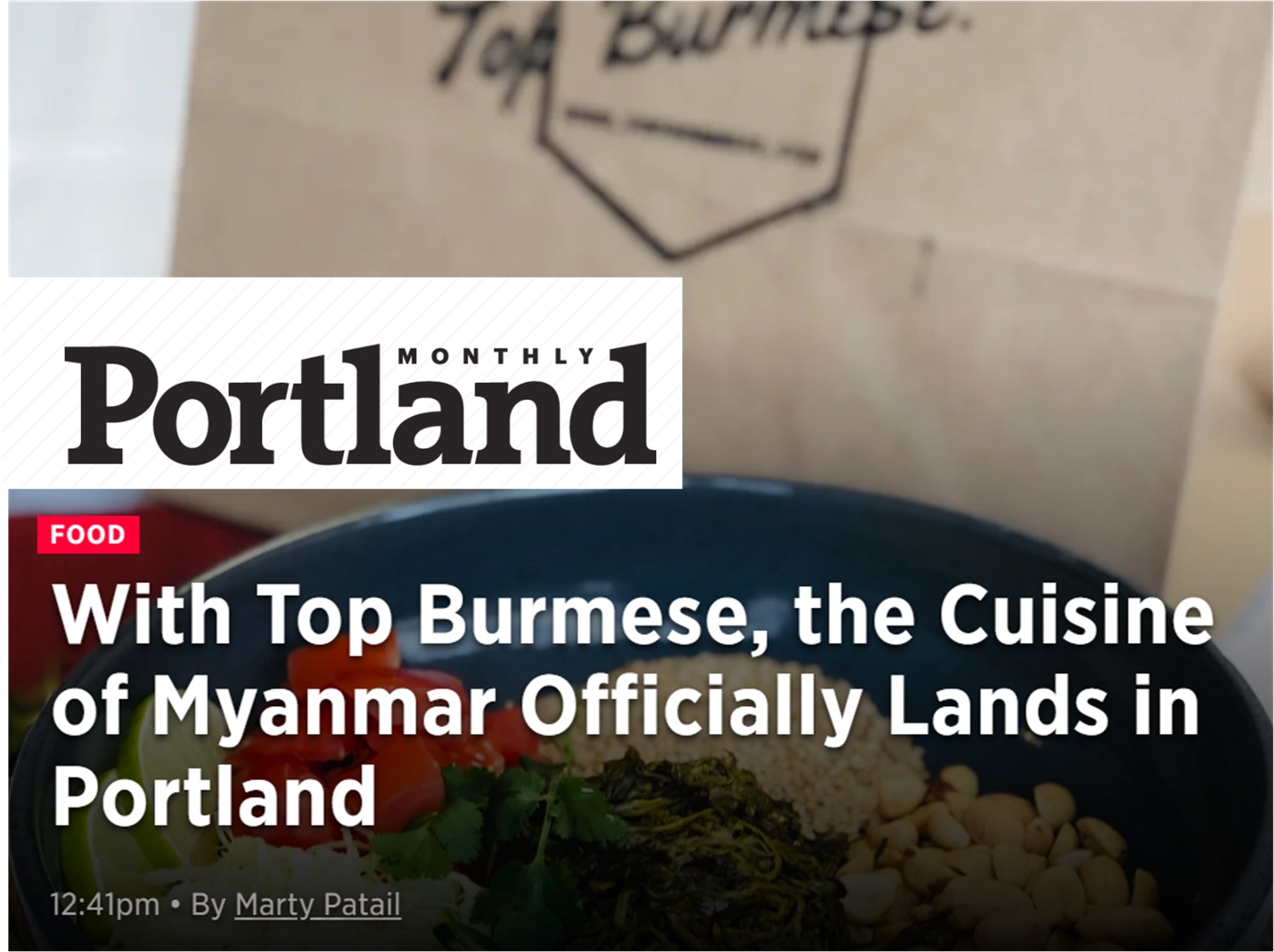 Top Burmese Best Burmese Food Portland Oregon Myanmar Cuisine Virtual Delivery Pickup Travel Portland Tea Leaf Salad