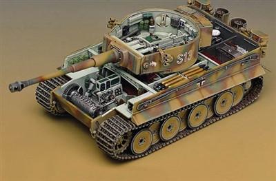 Academy 1 35 Wwii Tiger I Tank W Interior Kit