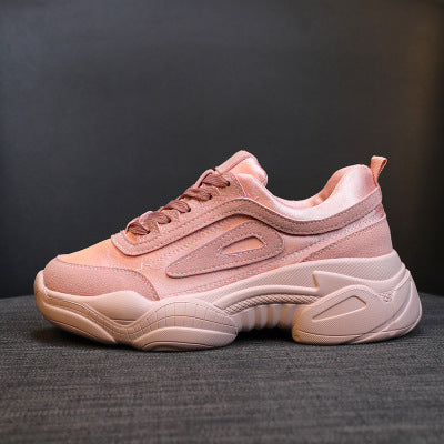 pink chunky sneakers