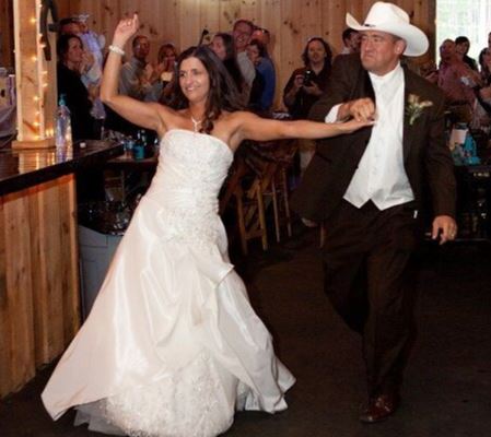 All the groomsmen were in Gone Country cowboy hats.