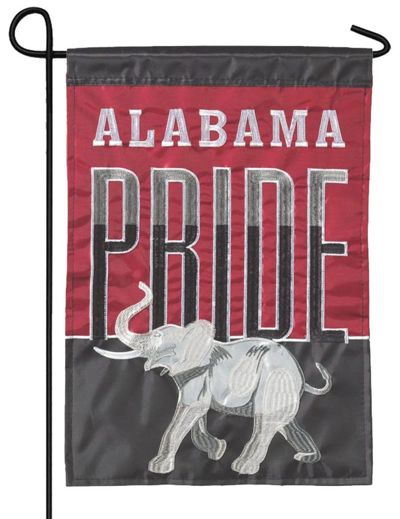 Alabama Pride Double Applique Garden Flag I Americas Flags