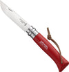 No8 Opinel Red with Sheath