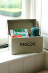 Seed Storage Tin ~ Large