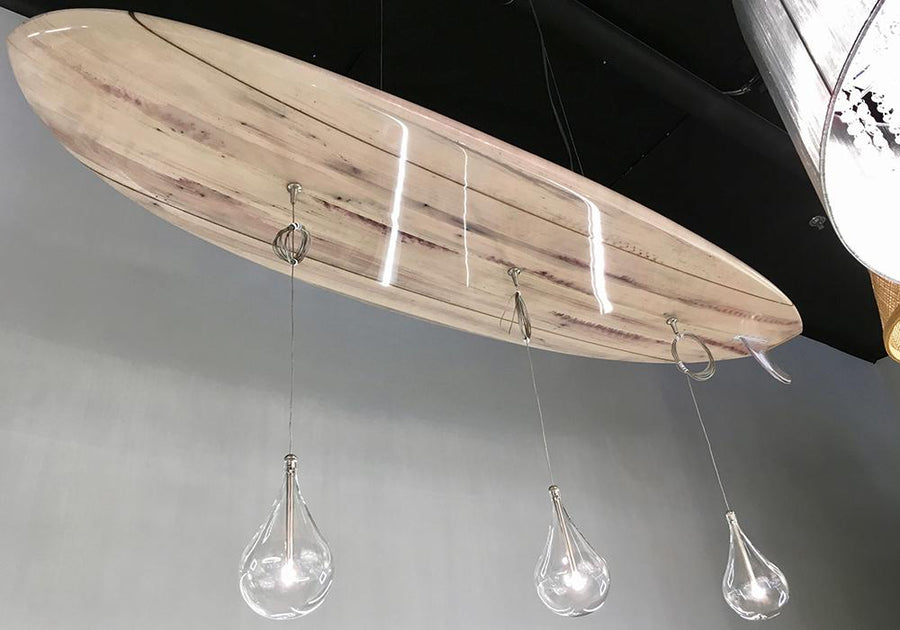 surfboard ceiling light