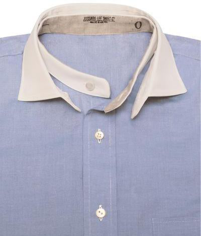 shirt with detachable collar