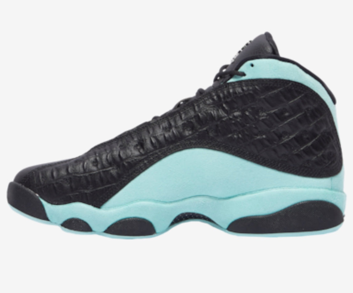 jordan retro 13 teal and black