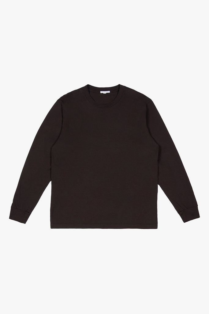 L/S BOXY T-SHIRT - DEEP BROWN