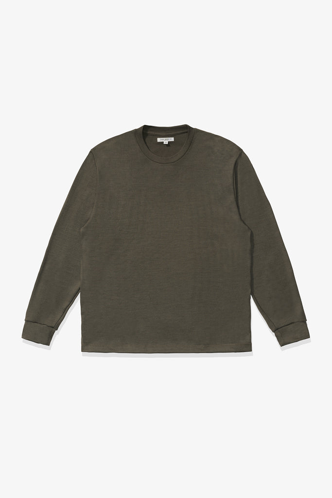 L/S WOOL T-SHIRT - BROWN CLAY – LADY WHITE CO.