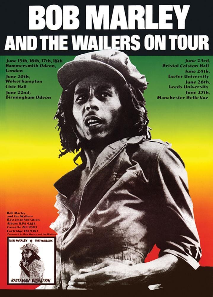 Bob Marley and the Wailers On Tour Poster TrippyStore