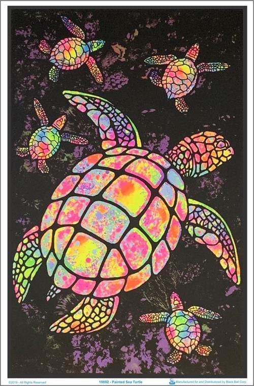 trippy turtle drawings