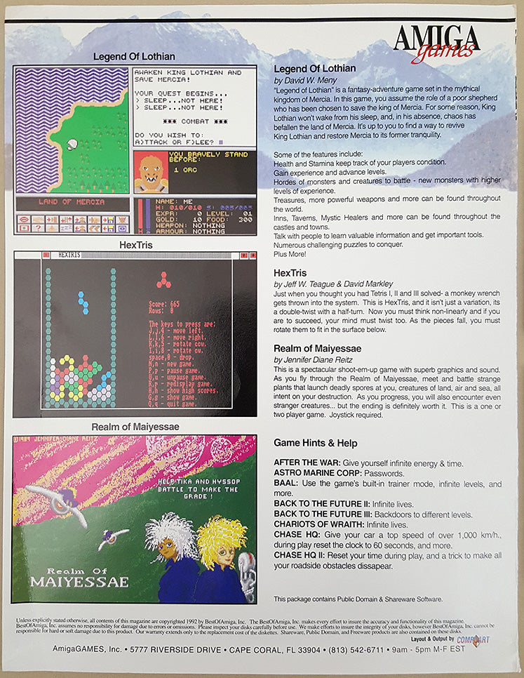 L'unica rivista Amiga COVER DISCO MAR 1994 ORK ATTACCO benefattore testato funzionante 