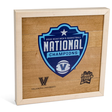 Villanova Men's Basketball 2018 Screen-Printed Championship Floor Piece 11 1/2'' x 11 1/2''