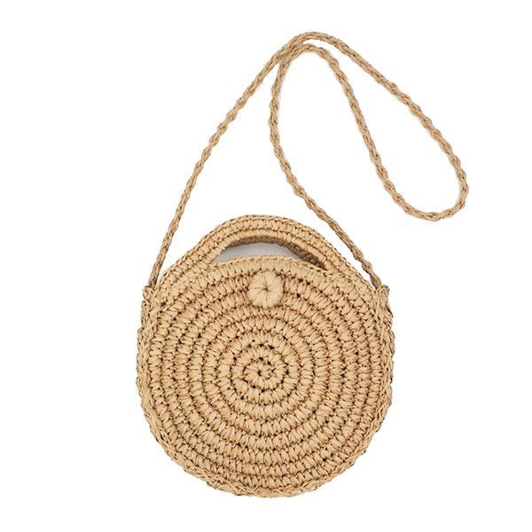 Round straw crossbody bag for women | Ralphany