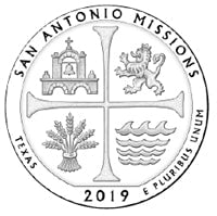 2019 W San Antonio Missions Quarter Design