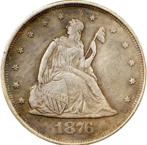 1876 CC Twenty Cents Obverse fake coin