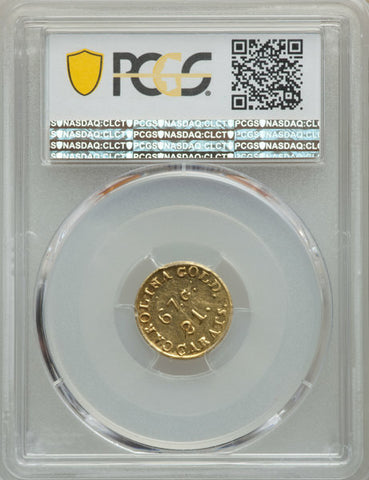 $2.50 1830s Gold Coin from the private Bechtler Mint Reverse graded by PCGS.