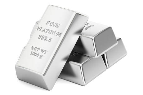 4 - 1000 gram fine platinum bars that are 999.5 purity.