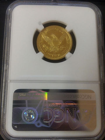 1844-D (Dahlonega Mint) $5 Gold Eagle Liberty Head NGC MS61 Reverse