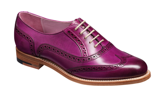 Fearne - Purple Hand Painted - Barker Shoes Rest of World