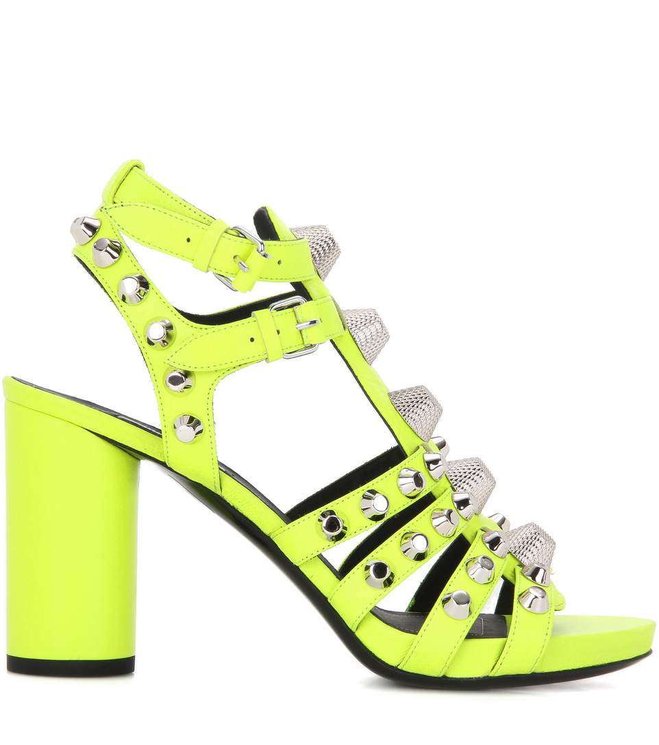 balenciaga neon yellow sandals