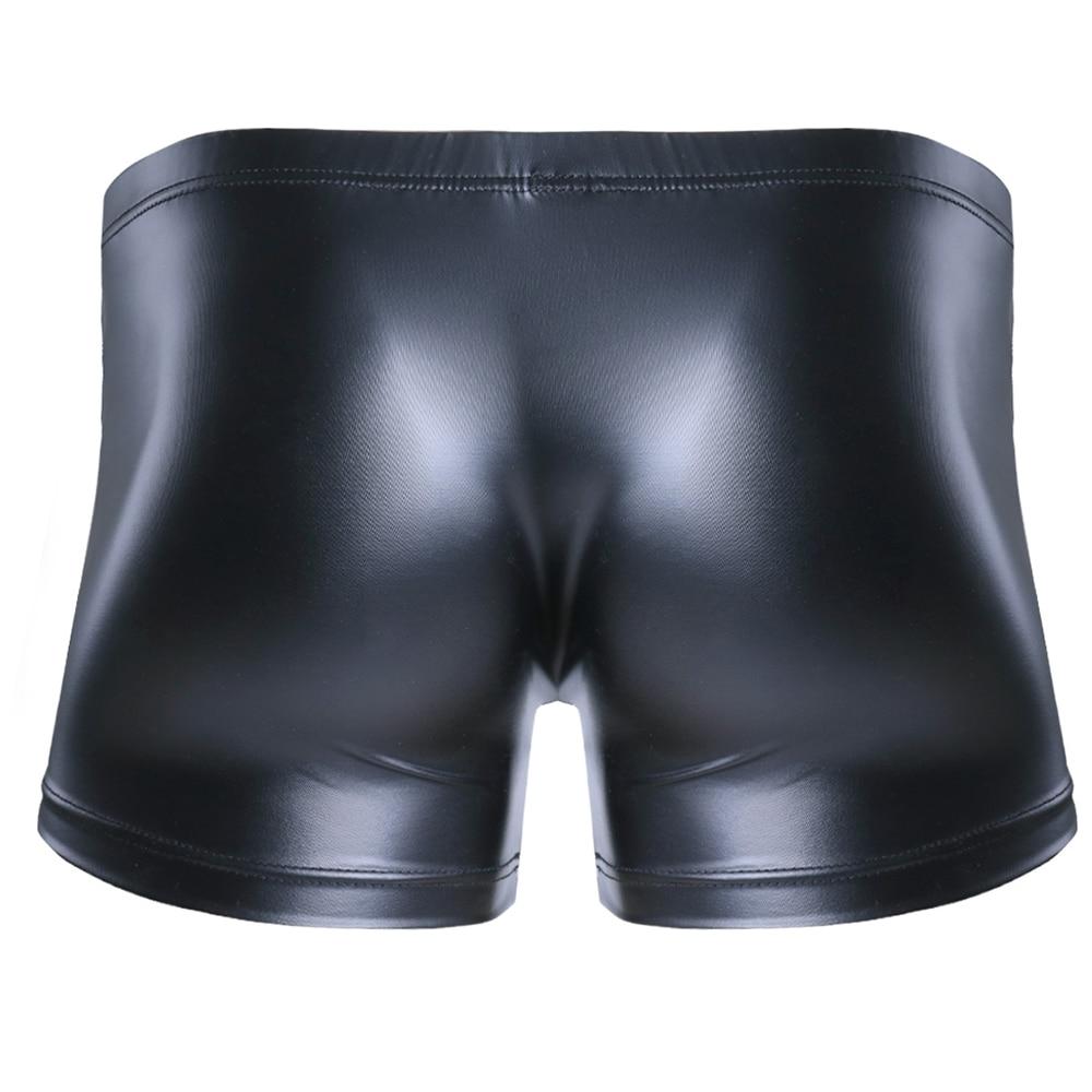 Faux Leather Bulge Pouch Boxer Shorts Sissy Panty Shop 1059