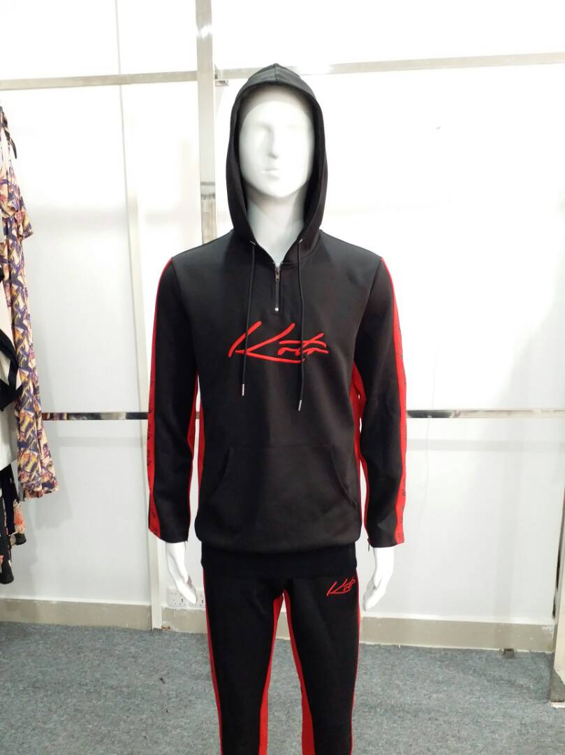 black red tracksuit