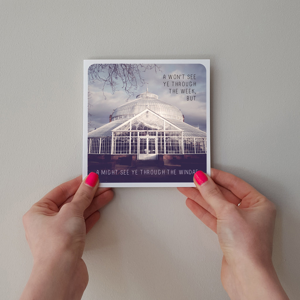 Special Edition Stay at Home People's Palace Greeting Card by Neon Gray