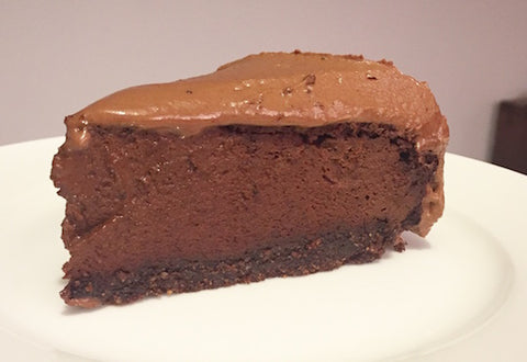 Triple chocolate sugar free low carb cheesecake