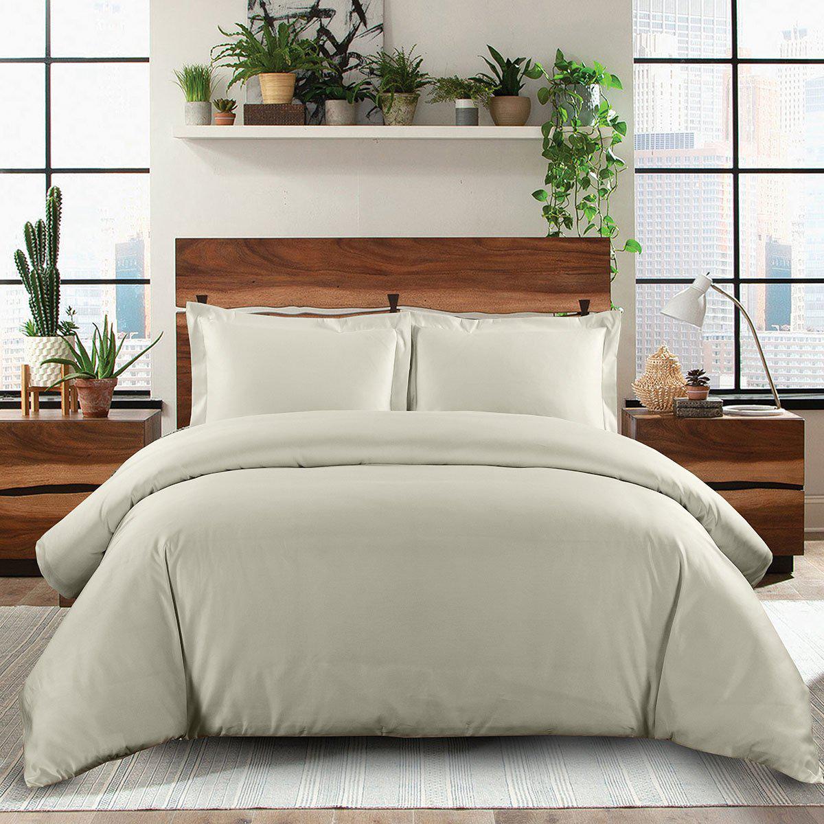 Luxury Bedding Set All Size Sage Stripe 600 Thread Count Pure Cotton 15" Deep 
