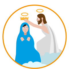 Cinquième mystère glorieux : le couronnement de Marie au Ciel