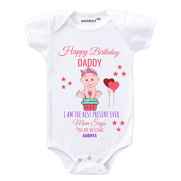 happy birthday daddy outfit baby