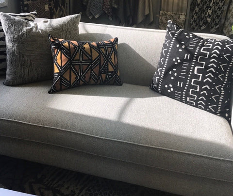 Brentwood Textiles on couch