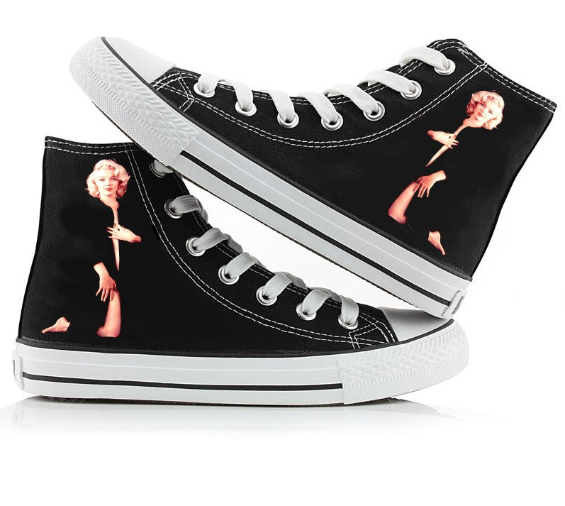 Cardenal Lógicamente Forzado Marilyn Monroe High top Canvas Shoes Sneakers Women Shoes Gifts | make you  popular and striking